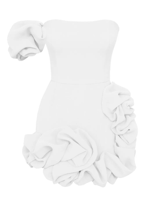 POST MERIDIEM one-shoulder dress - White