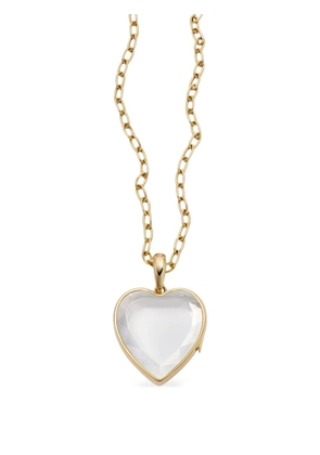 Loquet 18K yellow gold large Heart Locket necklace