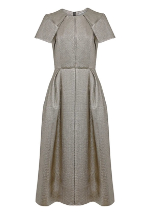 Dice Kayek panelled dress - Silver