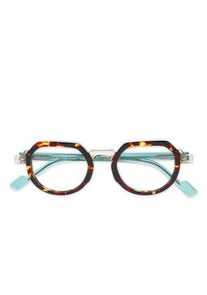 Face À Face geometric-frame Flicker1 glasses - Brown