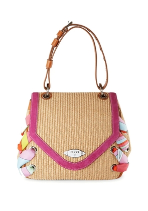 PUCCI Tressage woven tote bag - Neutrals