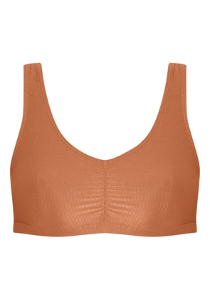 Lygia & Nanny Bio textured sports bra - Brown