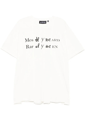 Mostly Heard Rarely Seen Spliced Luxury Mock t-shirt - White