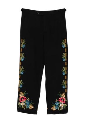 BODE floral trousers - Black