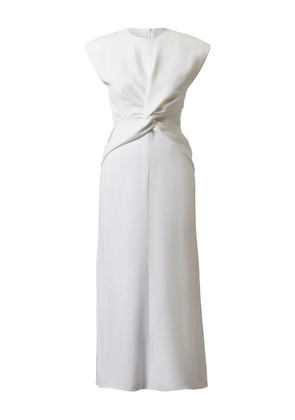 TOVE silk midi dress - White