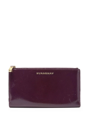 Burberry Pre-Owned patent-leather wallet - Purple