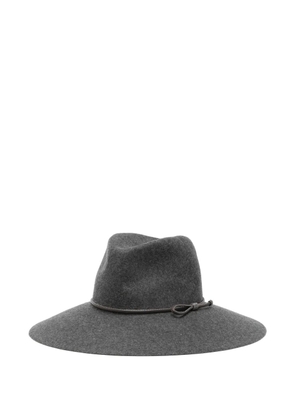 Peserico bow detail Hat - Grey
