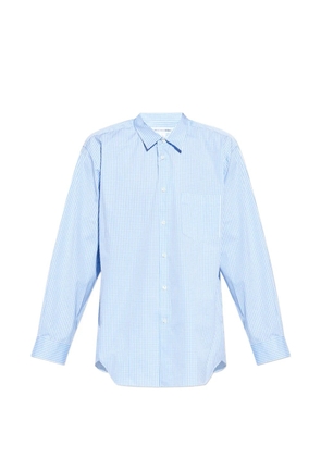 Comme Des Garçons Shirt striped-pattern pocket shirt - Blue