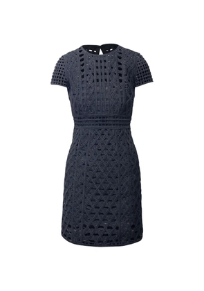 Burberry Pre-Owned lace-detail mini dress - Black
