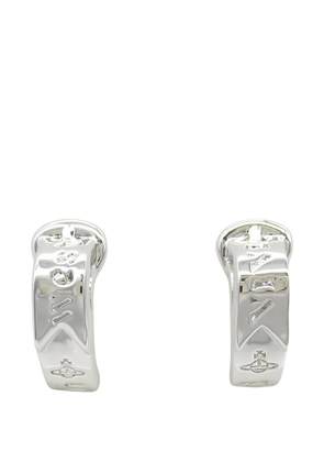 Vivienne Westwood Pre-Owned Orb logo earrings - Silver