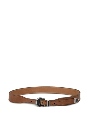 Fortela leather buckle belt - Brown