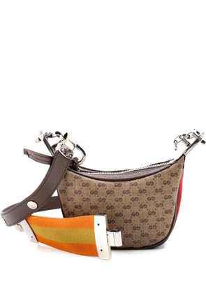 Gucci Pre-Owned Attache Shoulder Bag Micro GG Coated Canvas Mini hobo bag - Brown