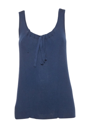 Marni Pre-Owned knitted tie-up tank top - Blue