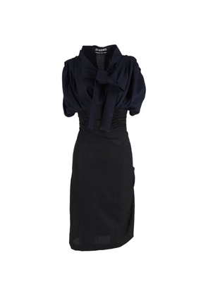 Jacquemus Pre-Owned ribbon-detail midi dress - Black
