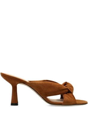 Stuart Weitzman Soplaya knot-detail heeled sandals - Brown
