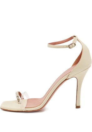 Amina Muaddi heeled sandals - Neutrals