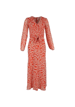 Diane Von Furstenberg Vintage Alaric balloon-sleeve printed maxi dress - Red