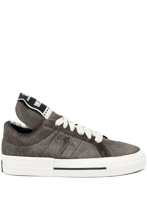 Rick Owens DRKSHDW faux fur trainers - Brown