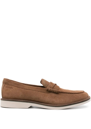 Clarks Atticus LTSlip suede loafers - Brown