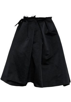 SHUSHU/TONG irregular pleated maxi skirt - Black