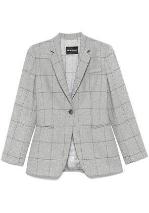 Emporio Armani checked blazer - Grey