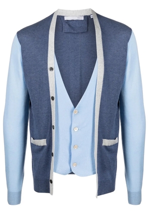 Private Stock The Harold colour-block cardigan - Blue