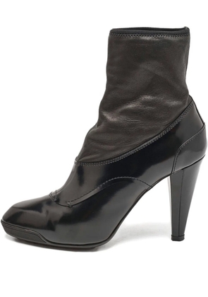 Tod's Vintage Pre-Owned 100mm leather ankle boots - Black