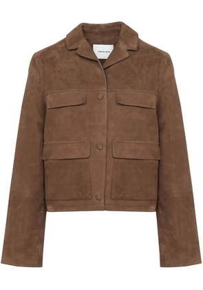 Yves Salomon leather jacket - Brown