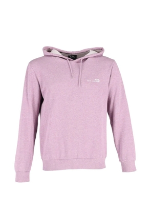 A.P.C. logo hoodie - Pink