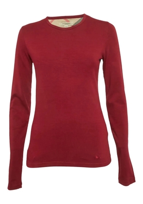 Burberry Pre-Owned long-sleeved cotton T-shirt - Red