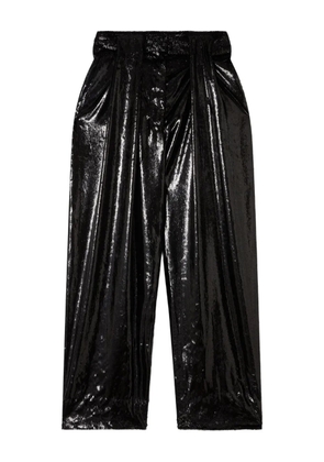 Stella McCartney high-shine trousers - Black