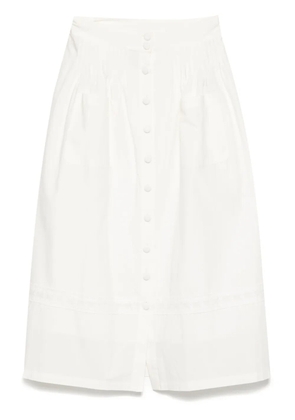 Bambah Ritchel lace trim skirt - White