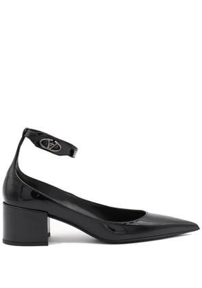 Valentino Garavani 60mm VLogo Lockette leather pumps - Black