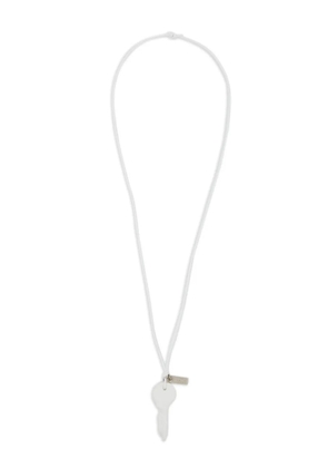 MM6 Maison Margiela Candle Waxed key-pendant necklace - White
