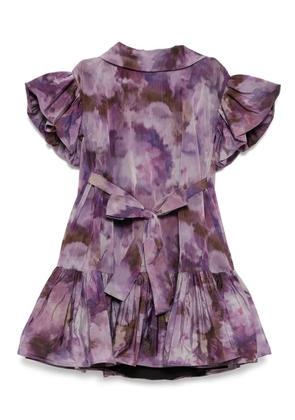 Amsale taffeta trapeze dress - Purple
