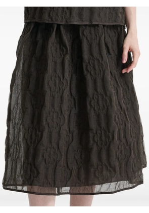 Cecilie Bahnsen textured Balaskirt skirt - Brown