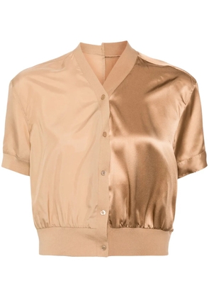 JNBY V-neck button-down shirt - Brown