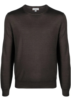Canali fine-knit sweater - Brown