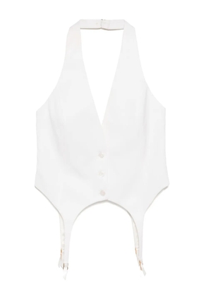 Kiki de Montparnasse suiting garter vest - Neutrals