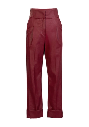 Silvia Tcherassi Moad cuffed trousers - Red