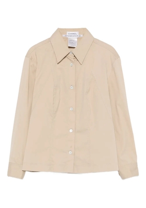CHANEL Pre-Owned 2000s buttoned shirt - Neutrals