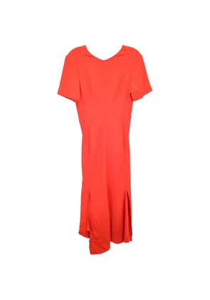 Victoria Beckham Asymmetric open-back midi dress - Orange