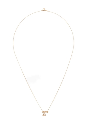Charlotte Chesnais 18K yellow gold R diamond necklace