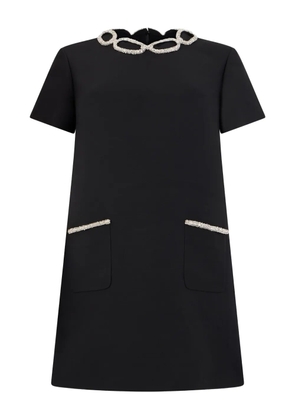 Valentino Garavani crystal-embellished mini dress - Black