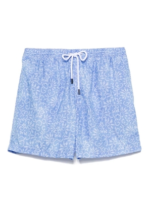 Barba paisley swim shorts - Blue