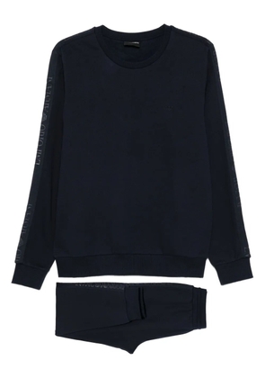 Emporio Armani logo-detail track pants - Blue