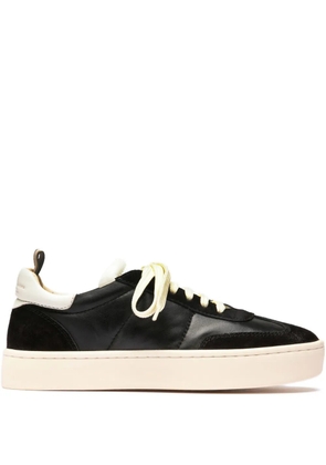 Officine Creative Kombined suede platform sneakers - Black