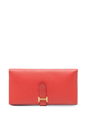 Hermès Pre-Owned 2016 Epsom Bearn Wallet long wallets - Red