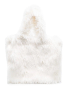 Vivetta faux-fur shoulder bag - White