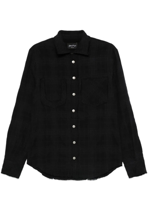 Andrea Ya'aqov plaid-check shirt - Black